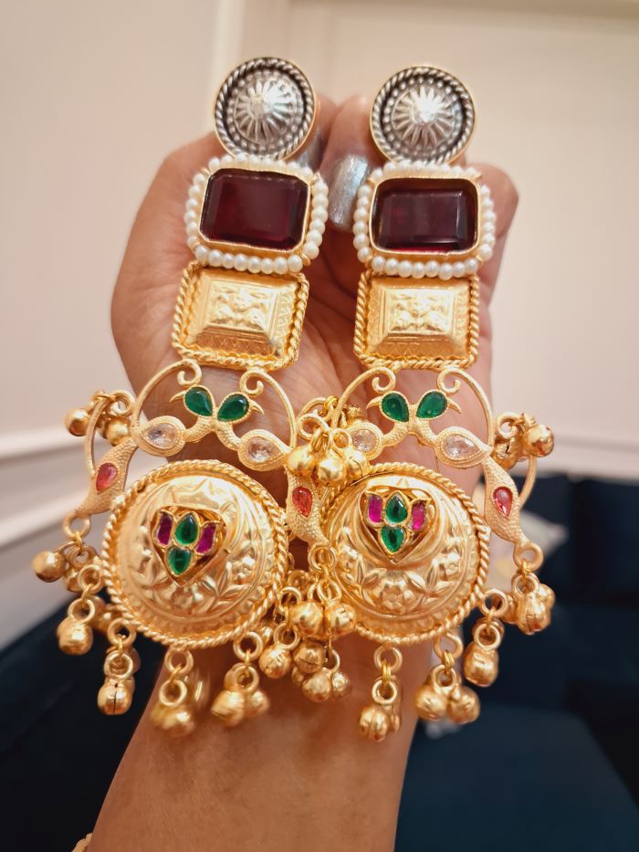 Dhoop long dangler earrings