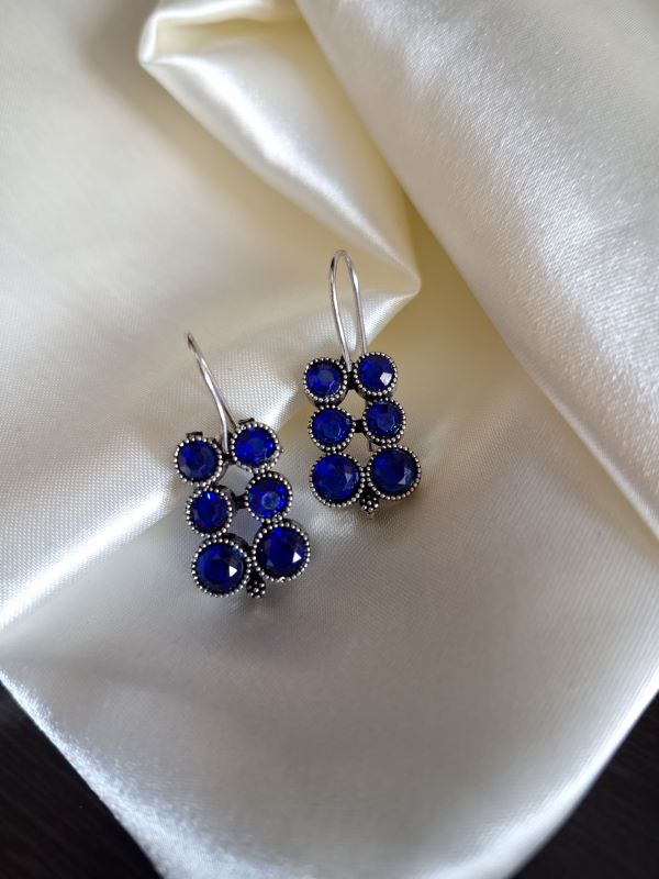 Reeva Hook Earrings Blue