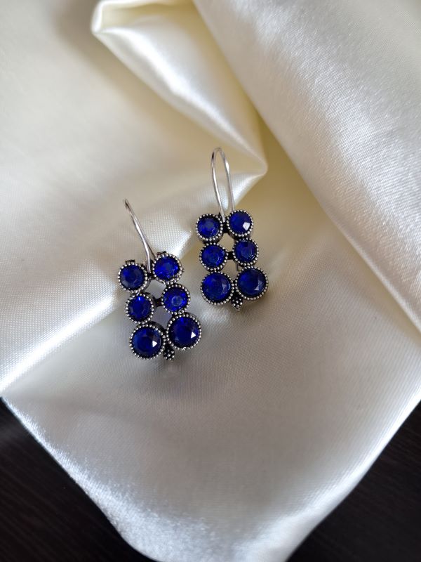 Reeva Hook Earrings Blue