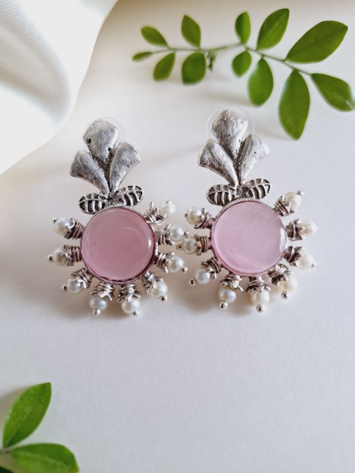 Alisha Blush Pink studs earrings