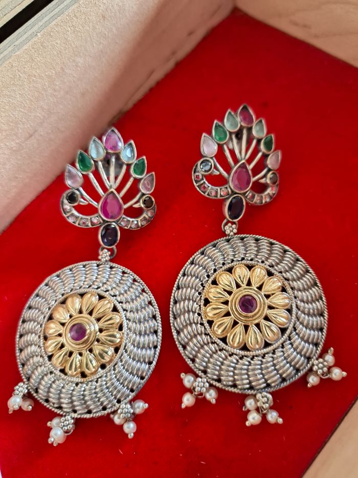 Aheli multi-color dangler earrings