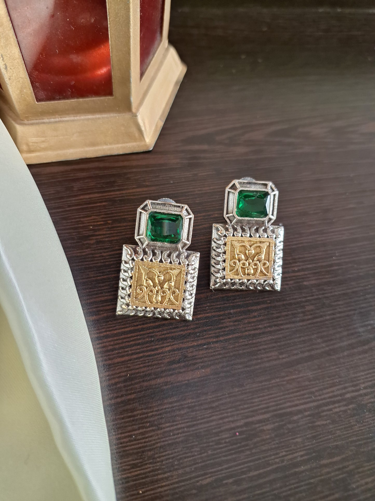 Ibadat Studs Green