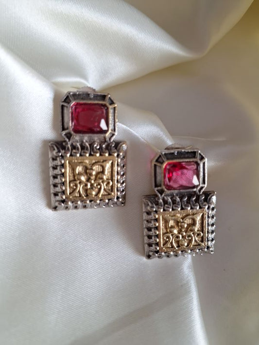 Ibadat Studs Red
