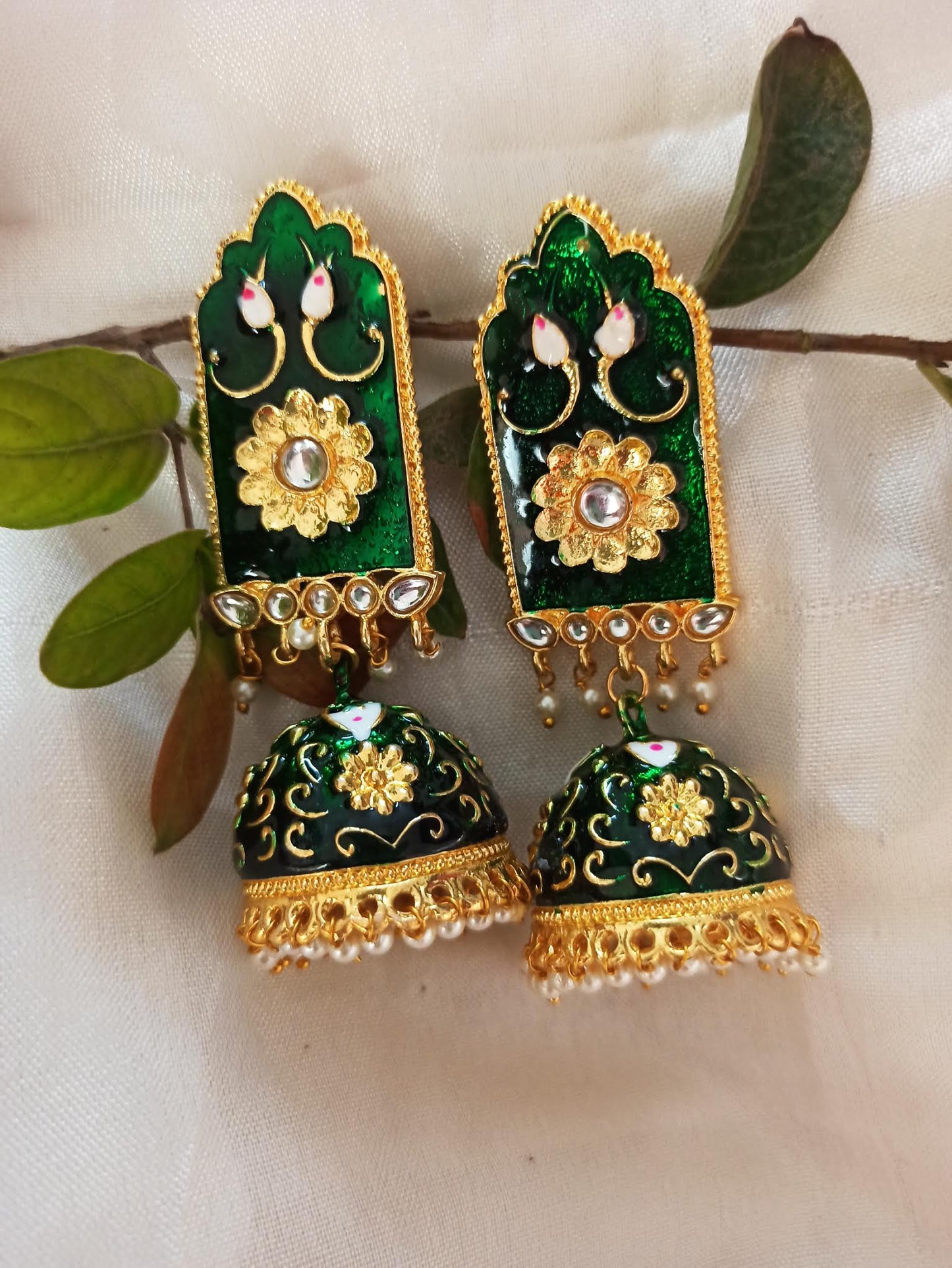 Inayat Emerald Green Jhumki