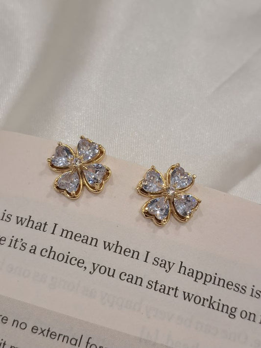 Mivana anti-tarnish floral earrings