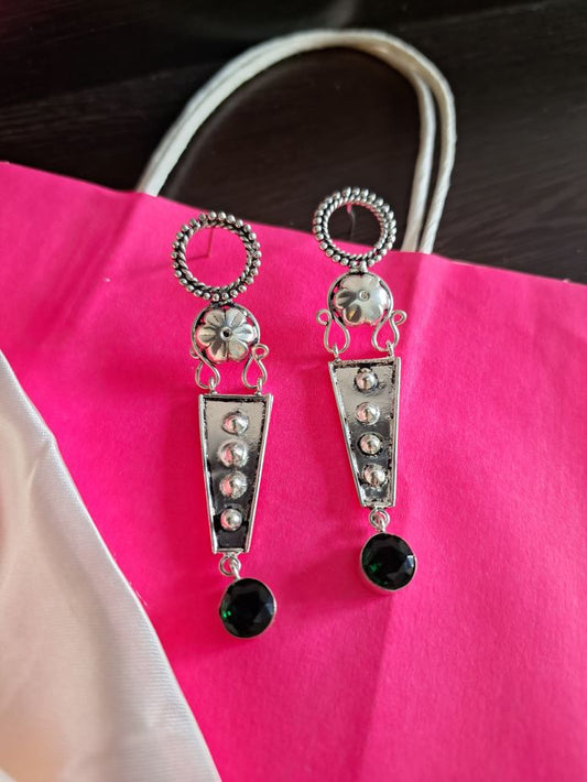 Bella Green Drop Earrings