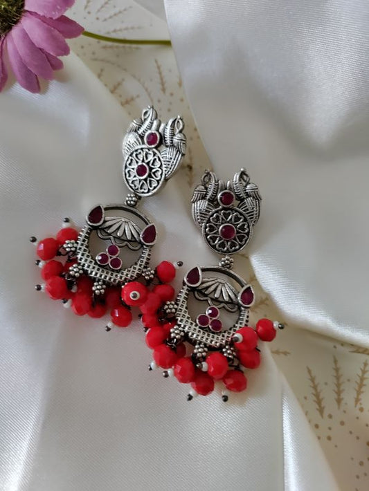 Poorva danglers Red