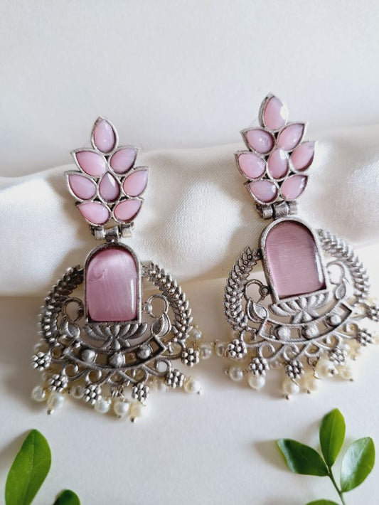Prakriti Blush Pink dangler earrings