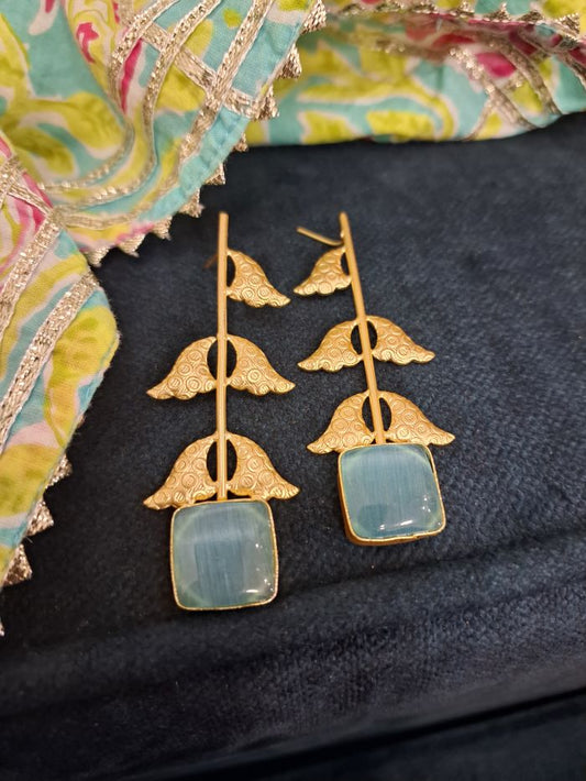 Ritwi sky blue studs earrings