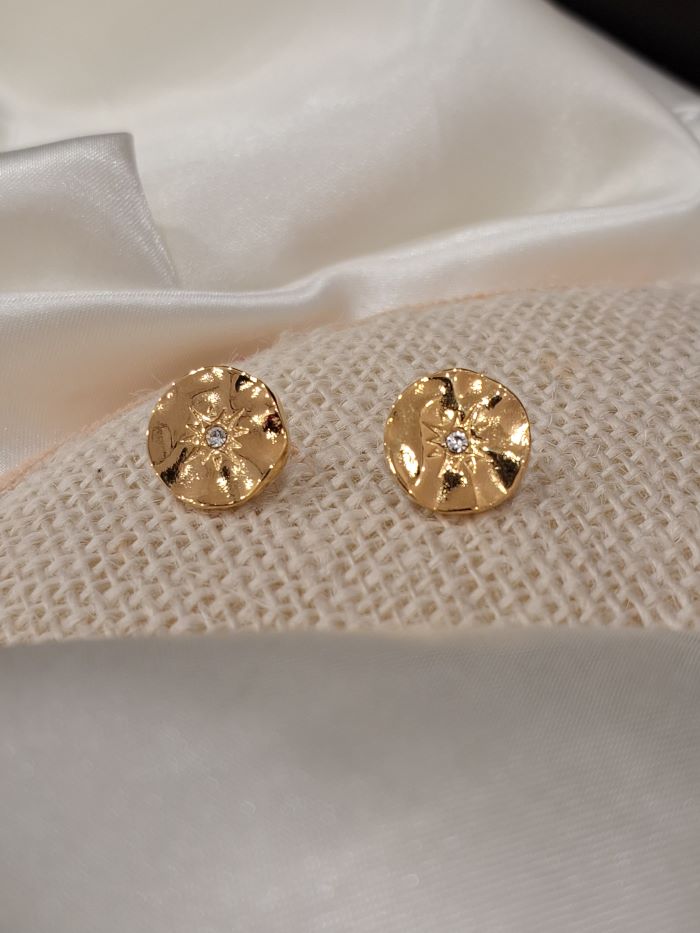 Tiana anti-tarnish stud earrings