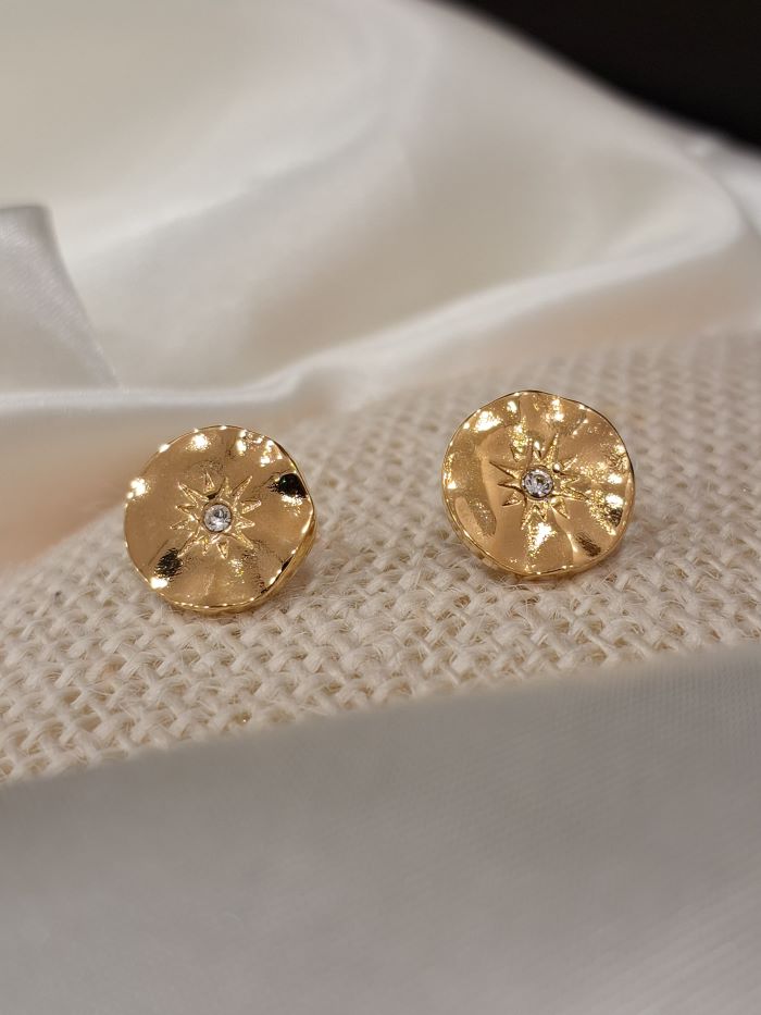 Tiana anti-tarnish stud earrings