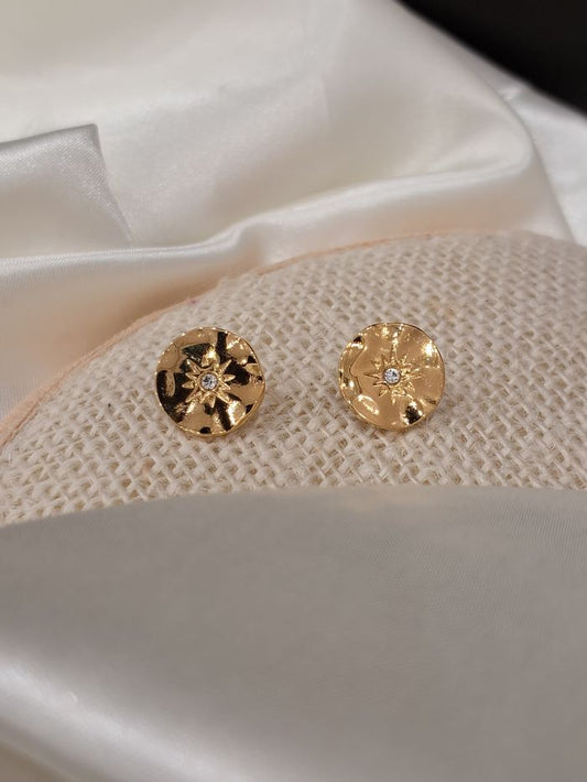 Tiana anti-tarnish stud earrings