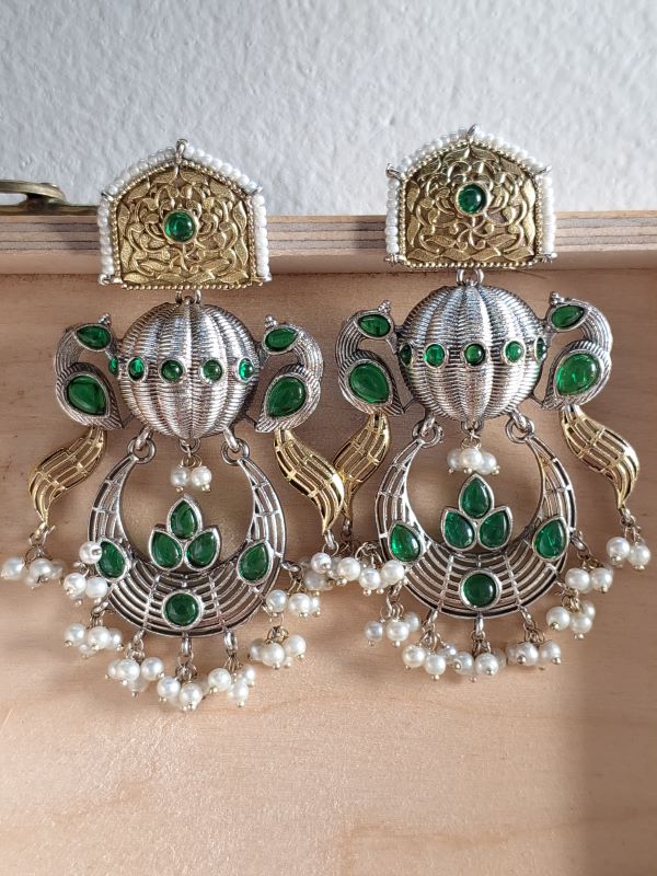 Albeli Green Chandbali