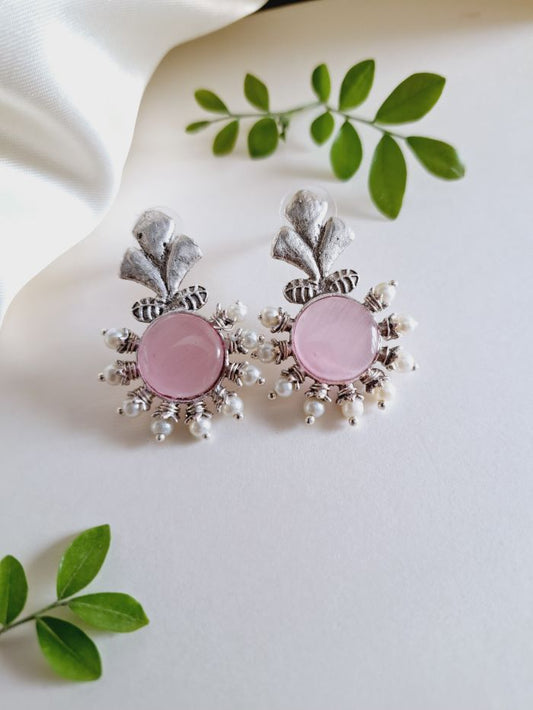 Alisha Blush Pink studs earrings