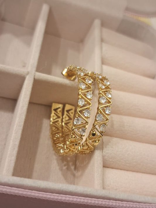 Avinya anti-tarnish hoop earrings