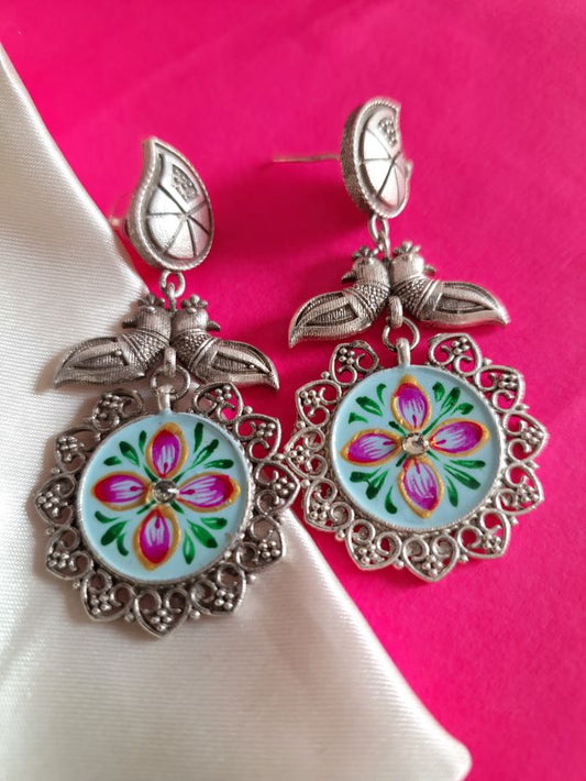 Ayanti mint green dangler earrings
