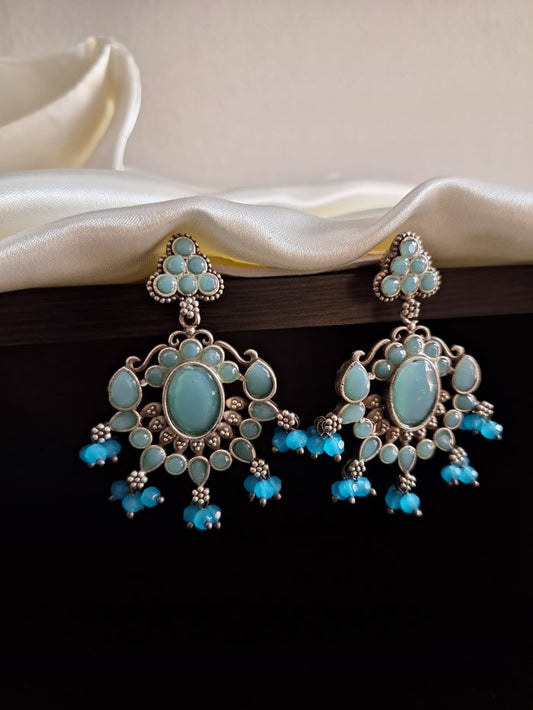 Dhruvi Turquoise dangler earrings