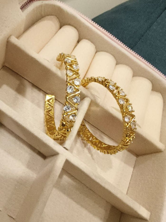 Dishi anti-tarnish hoop earrings