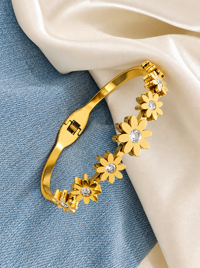 Jas anti-tarnish bangle bracelets