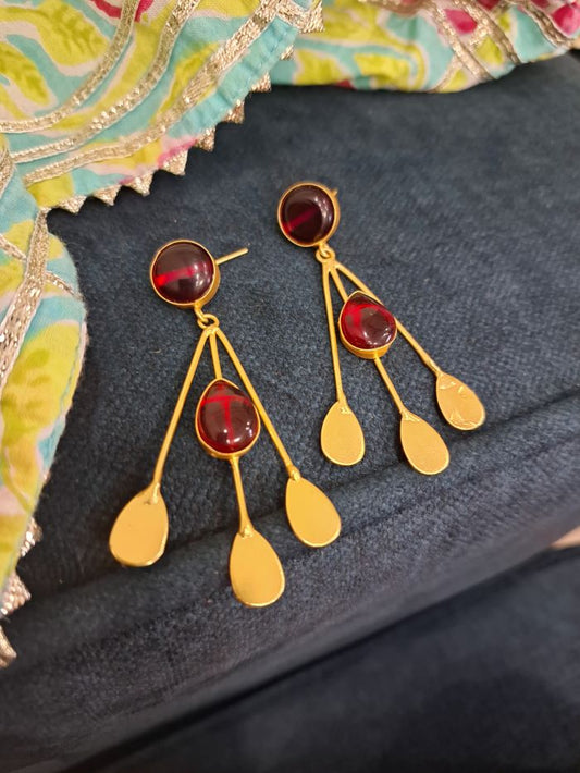 Insiya red earrings