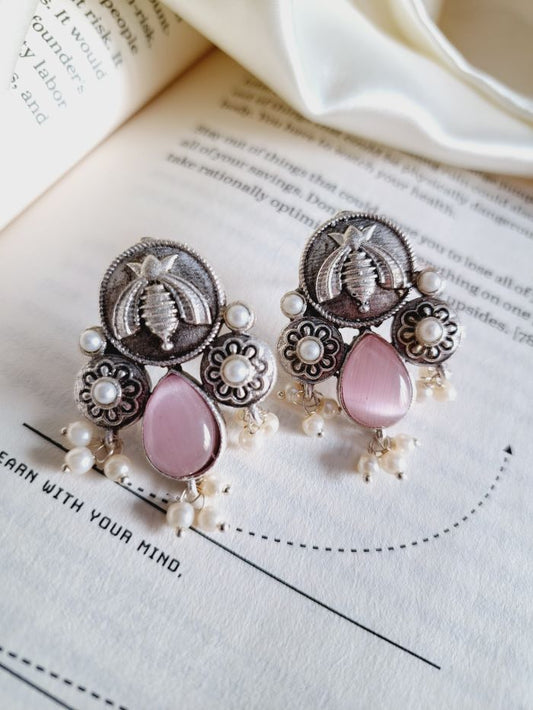 Karma Blush Pink stud earrings
