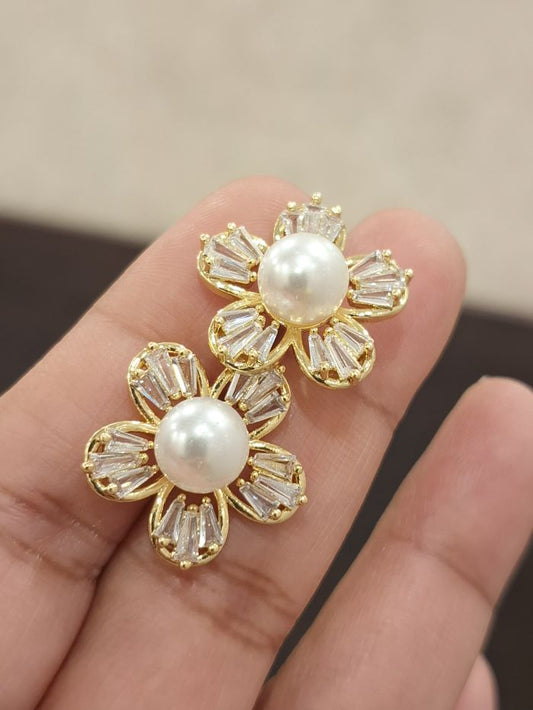 Monica anti-tarnish stud earrings