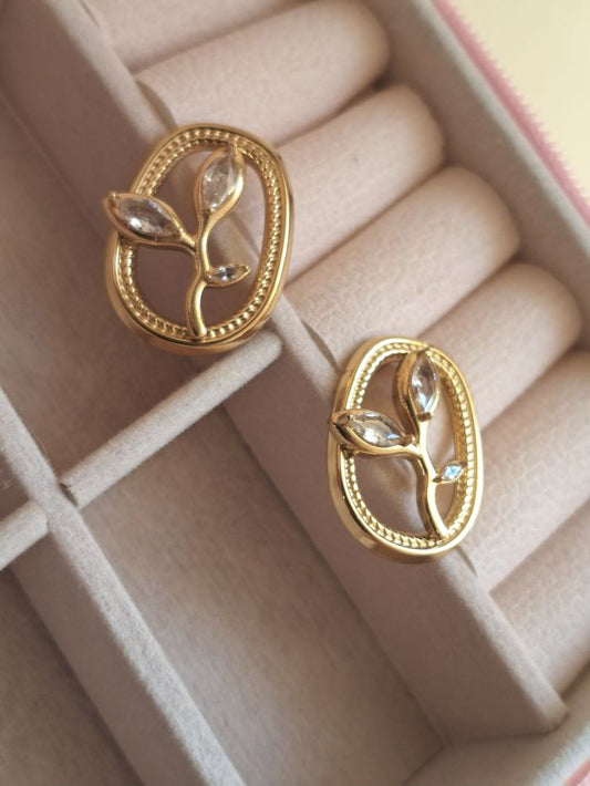 Mysha anti-tarnish stud earrings