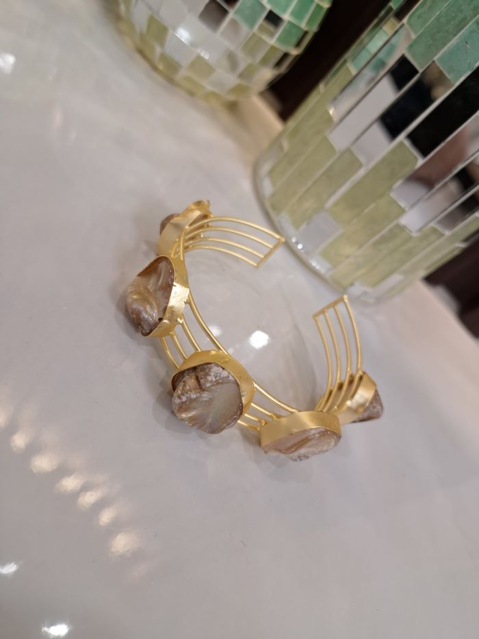 Niyati MOP brass bracelet-free size