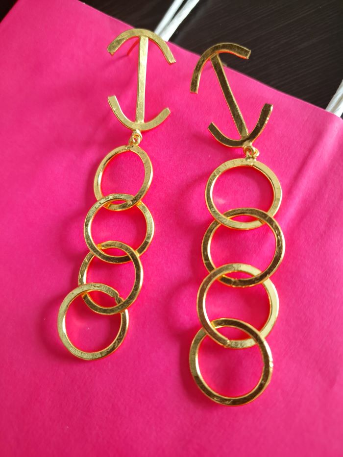 Norah Golden statement earrings