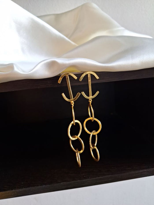 Norah Golden statement earrings