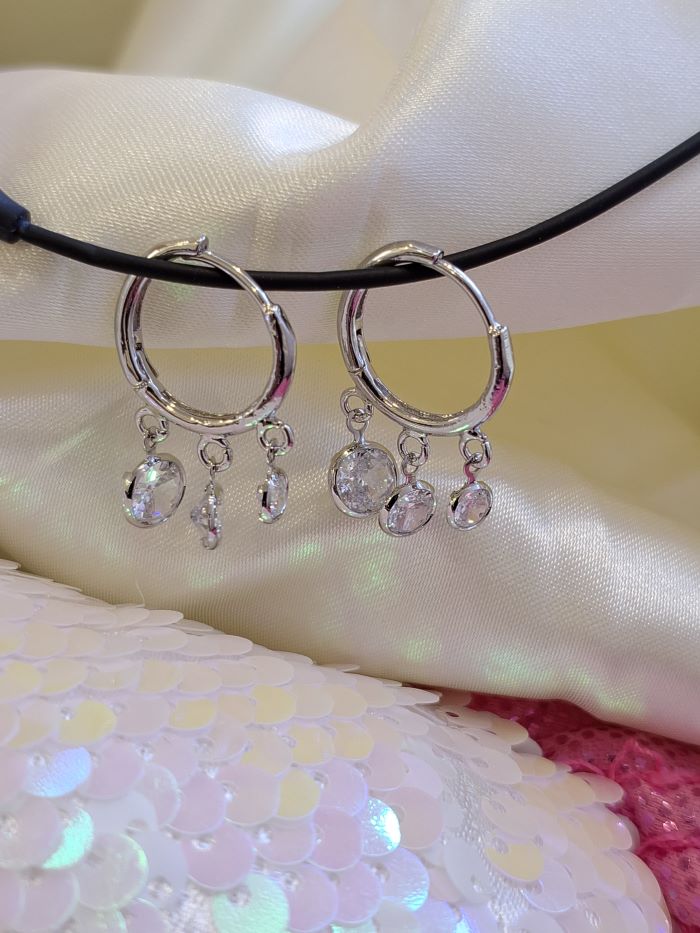 Noora silver earrings