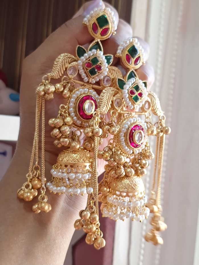 Ranjhan Kashmiri dejhoor earrings