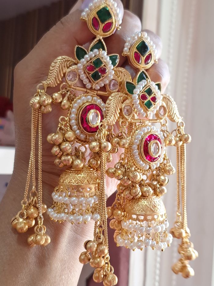 Ranjhan Kashmiri dejhoor earrings