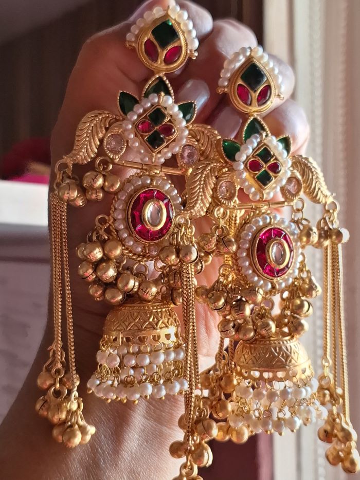 Ranjhan Kashmiri dejhoor earrings