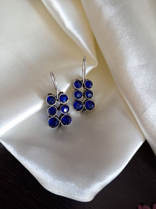 Reeva Hook Earrings Blue