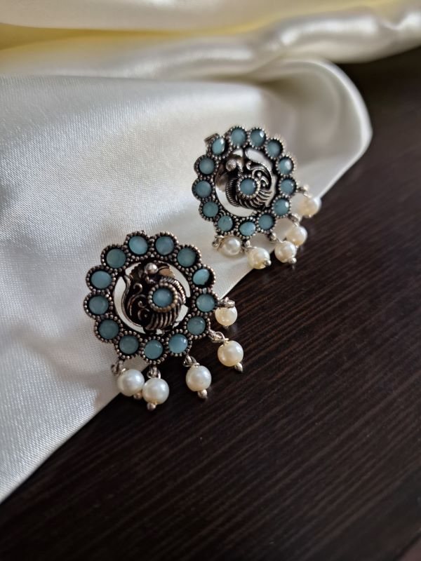Rishu pastel Blue studs