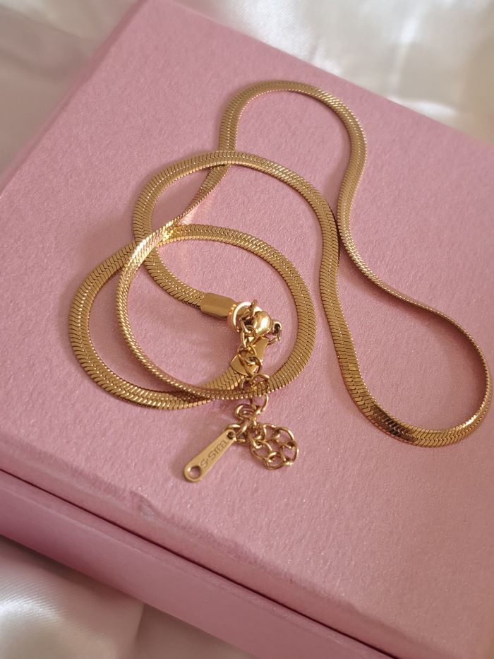 Snake anti-tarnish snake chain