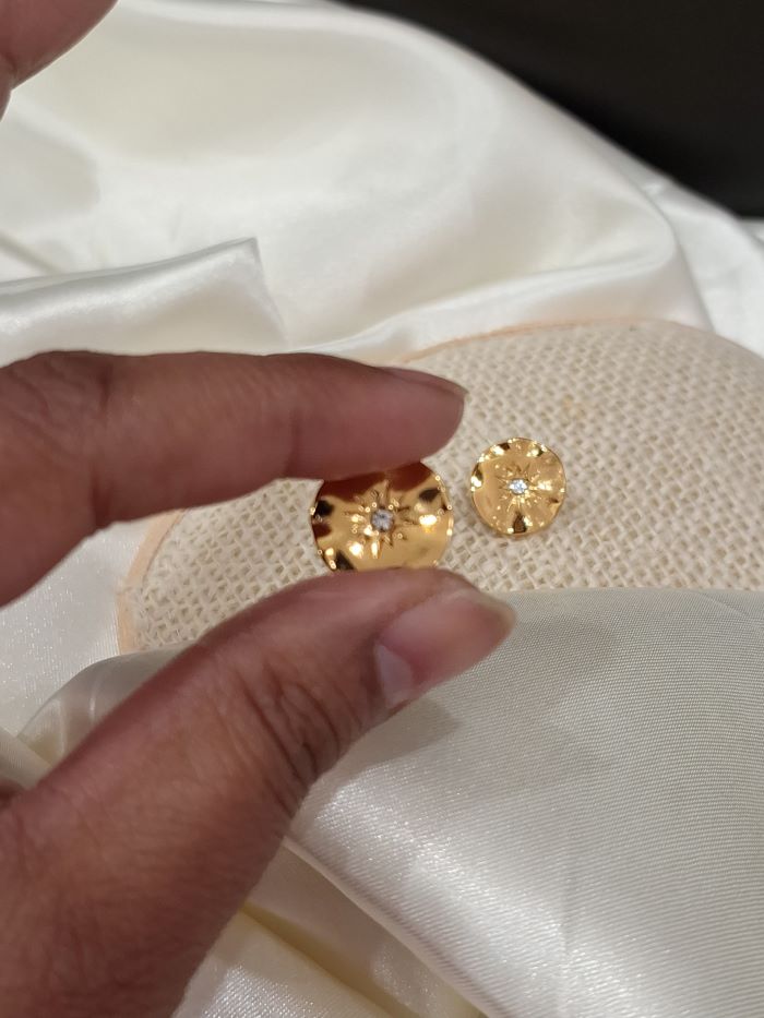 Tiana anti-tarnish stud earrings