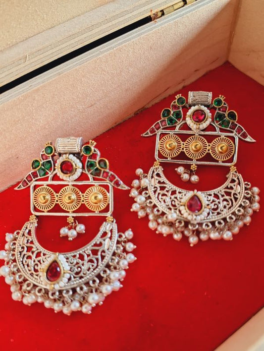 Vamilka multi-color chandbali danglers